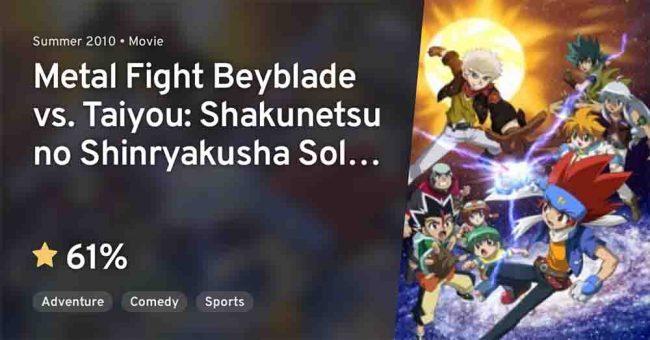 Metal Fight Beyblade vs Taiyou Shakunetsu no Shinryakusha Sol Blaze Subtitle Indonesia